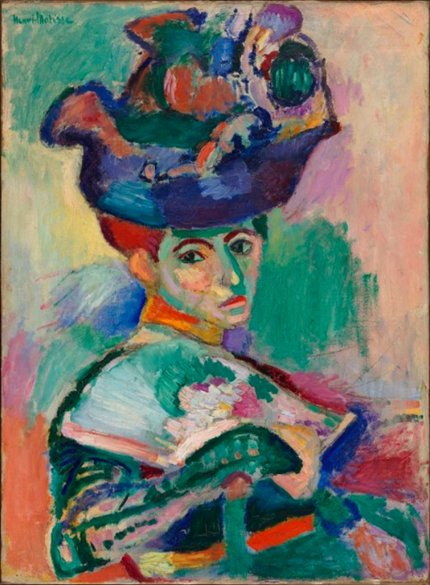 Matisse, La femme au chapeau (femme avec un chapeau), 1905