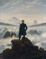Caspar David Friedrich (1774-1840) Le Voyageur au-dessus de la mer de nuages, 1817-1818