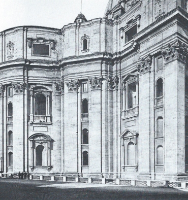 Ordre colossal du Palais du Capitole et des absides de Saint Pierre de Rome, Michel Ange,
